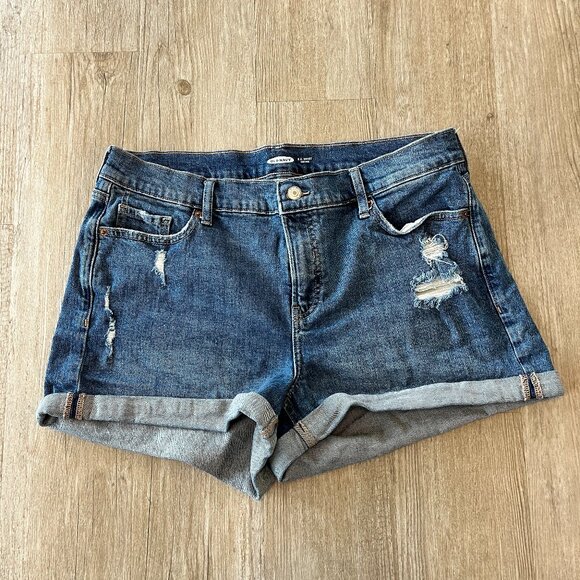 Womens Old Navy O.G. Short High Rise Jean Shorts - 16 Plus - Picture 1 of 6